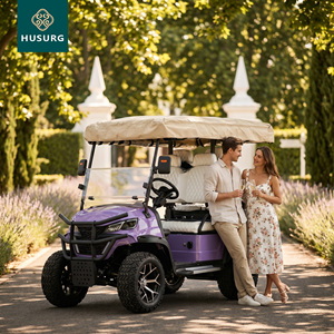 Carrito de Golf Eléctrico 48V con Carga Rápida, Certificado CE, 3-4 Asientos, 90km de Autonomía, Nuevo Modelo, Vehículo Utilitario Robusto para Turismo, Granjas y Ranchos - Product Image 1