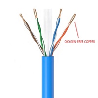 Cable de Red para Exteriores Cat6 de 305m (1000 pies) en Bobinas FT4, UTP/SFTP, Cobre Puro, Revestimiento de PVC/LSZH, Comunicación de 250MHz, del Fabricante