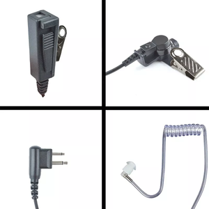 PMLN6536 2-Wire Walkie Talkie Kulaklık Saydam Tüp Güvenlik Kulaklık Motorola DP1400 CP200 CP200D DEP450 DMR Radyo - Product Image 4