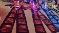 Costume de robot LED à écran numérique pour adulte, idéal pour les fêtes, la scène et les spectacles de danse, avec effets lumineux