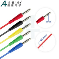 JIALUN 4mm Banana Plug to Alligator Clip Multimeter Test Leads Red Copper Crocodile Clamp Electrical