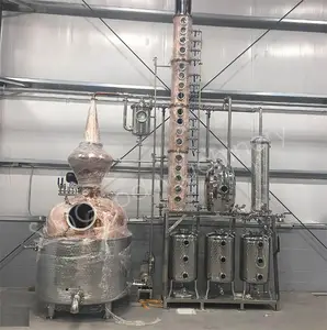 Distillateur d'alcool en acier inoxydable, équipement de Distillation d'alcool en cuivre à vendre