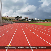Système de revêtement de sol sportif élastique pour terrain d'entraînement, piste d'athlétisme de 400 m approuvée par l'IAAF pour les climats tropicaux d'Asie du Sud-Est