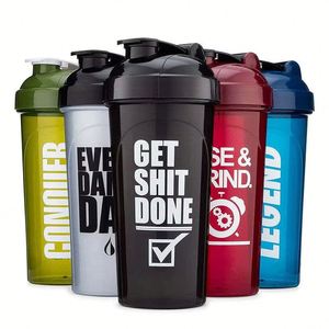 Wholesale Logo Custom Shaker Plastic Cups Eco-Friendly Portable with Lid Fitness <b>Gym</b> <b>Protein</b> Sport BPA Free Sample - Product Image 1