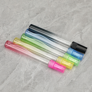 Cosmétiques vides, flacon de parfum atomisateur en verre coloré de 5 ml et 10 ml, rechargeable, petit flacon de parfum rond - Product Image 3