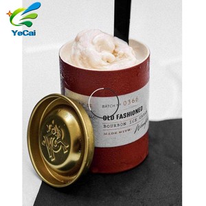 recyclable frozen dessert packaging luxury 4oz 6oz ice cream cup paper box containers