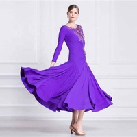 M-1802 Femmes norme internationale robe de danse de salon haut de gamme longue danse pratique robes filles à vendre
