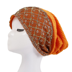 HZM-61293 Bonnets Chimio pour Femmes, Turbans Élastiques Extensibles, Chapeaux Doux pour le Cancer, Couvre-chefs, Écharpes et Bandeaux - Product Image 1