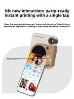 Kamera Instan HPRT Z6 Pro Printer Foto All-in-One Stabilisasi Gambar Displacement Layar 1,8 inci NFC untuk Pelajar