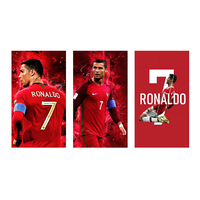 Poster Kustom Terlaris Bergambar Bintang Olahraga Sepak Bola. Karton Tahan Air Bentuk Persegi Cetak Offset untuk