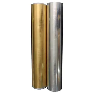 Gold Rolls Transparent Holographic Transfer Hot Stamping Foil For Fabric Paper
