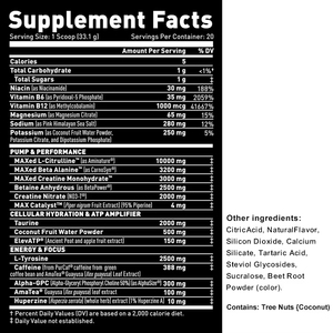 Sports Nutrition Energy Booster Pre-Workout Complex Powder <strong>Bodybuilding</strong> Fitness <strong>Supplements</strong> Caffeine Muscle Support Sugar-Free - Product Image 2