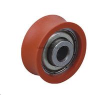 Roues en nylon automatiques à roulement à billes Minli U rollers pour portes moustiquaires (ML-AU062)