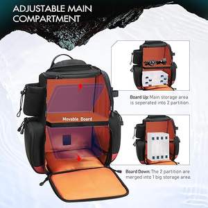 Sac à dos de pêche avec porte-cannes, imperméable, avec bretelles cachées, échantillon gratuit - Product Image 5