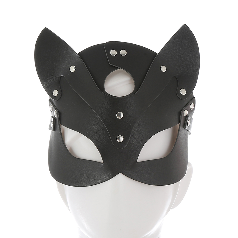 Wholesale Leather SM Fox face mask Style Prom Cosplay PU Sexy face mask