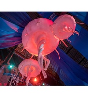 Jouet gonflable à LED, en forme de méduse, ballon de décoration, méduses avec lumière RGB, pour fête, événement, festival musical