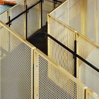 Panneaux de remplissage modernes en acier inoxydable, tôles perforées décoratives pour balustrades d'escalier et garde-corps de balcon