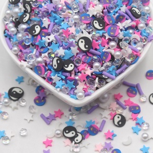 1KG/Sac de paillettes en argile à thème ciel nocturne, étoiles et lune, pour shaker à diamants, figurines, slime - Product Image 3