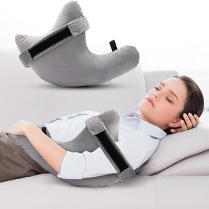 C Shape Shoulder Support Pillow Gray Ergonomic Neck And Shoulder Pain Relief Post Operative Recovery Side Sleeping Pillow - Product Image 1