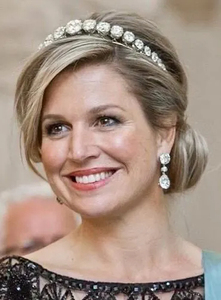 OEM/ODM Queen Maxima Diadème et Boucles d'oreilles en Zircon Hollandais, Ensemble Couronne de <span class=keywords><strong>Mariage</strong></span> Tendance <span class=keywords><strong>Or</strong></span>/Argent - Product Image 5