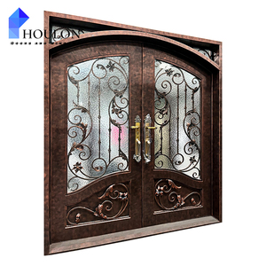 <span class=keywords><strong>Porte</strong></span> <span class=keywords><strong>d</strong></span>'<span class=keywords><strong>entrée</strong></span> en acier forgé de qualité supérieure pour villa - Product Image 1