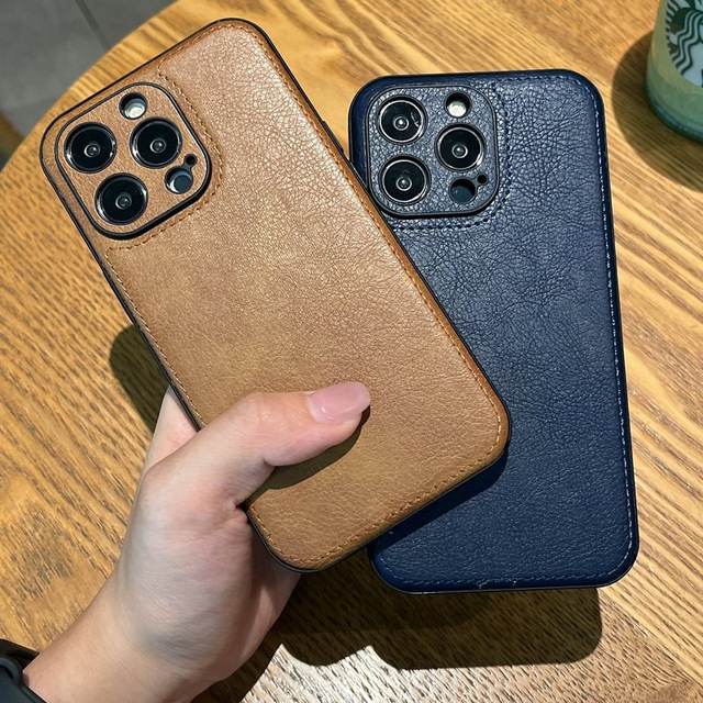 Back Cover Soft Protective Leather Mobile Phone Case for Mobile Phone case for iPhone 17 16 15 14 13 12 Pro Max 11