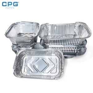 Silver Aluminium Foil Food Container 1000ml Deep Catering Takeaway Retail Wholesale Aluminium Foil <b>Tray</b> - Product Image 1