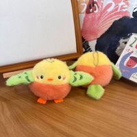 Vente en gros de porte-clés en peluche pour oiseaux jouets animaux en peluche doux poupée en peluche poulet porte-clés Dodos porte-clés pour oiseaux