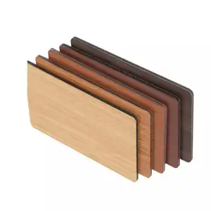 Acp ACM mới nhất vật liệu xây dựng được sử dụng trong nhà thiết kế bằng gỗ Ốp tường gỗ hạt nhôm Composite Sheets