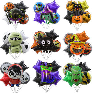 Nouveau <span class=keywords><strong>Halloween</strong></span> En Aluminium <span class=keywords><strong>Film</strong></span> Ballon Cinq Pièces Ensemble Chauve-Souris Citrouille Momie Fantôme Festival Fête <span class=keywords><strong>D</strong></span>écoration Ballon En Gros - Product Image 3