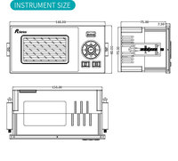Aice Tech 4-Channel Automatic Temperature Paperless Recorder with OEM/ODM Support IP65 USB Communication LCD Display