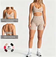 Sujetador Deportivo Ecológico para Mujer, Sin Costuras, con Tirantes Finos, Estampado de Camuflaje, Transpirable, para Yoga, Gimnasio, Ejercicio Diario