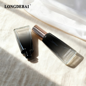 Irregular Toothpaste Shape Portable Gradient Black Perfume Glass <b>Bottle</b> 8ml 10ml Crimp Mini <b>Empty</b> Perfume <b>Bottle</b> with <b>Spray</b> - Product Image 1