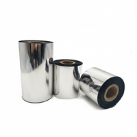 Cintas de Transferencia Térmica Universales, Cintas de Resina y Cera de 110*300m, Cinta TTR para Impresora de Códigos de Barras