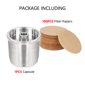 1 ensemble de dosettes de café capsules réutilisables en acier inoxydable compatibles avec les machines Ily X1 X7 X7.1 X9 Y1.1 Y3 Y3.2 Y5 Y9 - Product Image 2