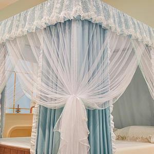 2025 primavera ed estate nuovo lusso francese elegante infinito doppia ombreggiatura polvere e zanzariera staffa da pavimento zanzariera - Product Image 3