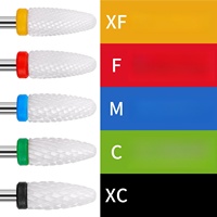 Embout de perceuse à ongles en céramique, tête de polissage et de meulage, outil professionnel pour la manucure électrique