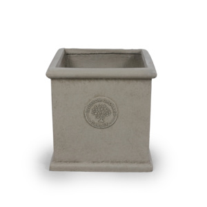 American Style Ceramic Glazed Finish <b>Flower</b> <b>Pot</b> <b>Planter</b> Drainage Hole Eco-Friendly Durable Sand Yellow Square Design for - Product Image 1