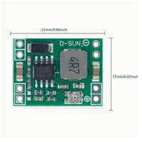 Placa de desarrollo de convertidor DC-DC MP1584EN, módulo reductor de voltaje 3A ajustable 5V