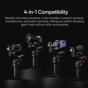 <span class=keywords><strong>Stabilisateur</strong></span> de caméra Hohem ISteady MT3 Pro AI <span class=keywords><strong>avec</strong></span> écran tactile et lumière d'appoint CCT RGB, charge utile de 2,5 kg pour DSLR/téléphone/caméra d'action - Product Image 4