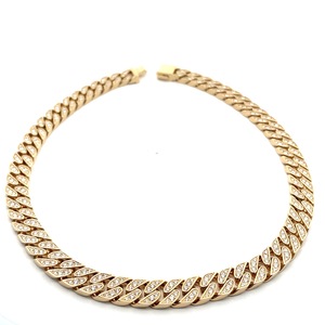 Diamondx <span class=keywords><strong>14K</strong></span> Rắn Vàng Cuba Liên Kết Chuỗi Với Vs Phòng Thí Nghiệm Kim Cương Vòng Cổ Như Một Món Quà Cho Phụ Nữ Người Đàn Ông - Product Image 1