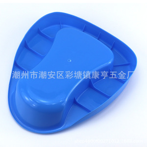 Bassin de toilette en plastique ABS, commode d'hôpital, commode pour personnes âgées, bassin/porte-aliments bleu pour patient. - Product Image 3