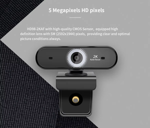 Tự Động Lấy Nét Uhd 2K <span class=keywords><strong>USB</strong></span> <span class=keywords><strong>Webcam</strong></span> Góc Rộng 80 Độ <span class=keywords><strong>CMOS</strong></span> Hình Ảnh Được Xây Dựng Trong Microphone Cho Các Cuộc Gọi Video 1-Năm Bảo Hành - Product Image 2