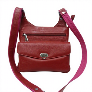 Superventas: Cartera de mano 100% de cuero genuino, precio de fábrica en línea, cierre de cremallera, MOQ bajo, correa única, impermeable y térmica. - Product Image 2