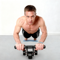 Roue abdominale à quatre roues de type grenouille en ABS, équipement d'exercice à domicile pour la réduction du ventre, unisexe
