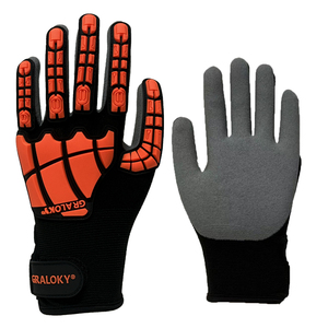 Gants de sécurité industriels personnalisés avec logo, fabriqués directement en usine, anti-impact niveau 2, antidérapants, anti-abrasion, en TPR - Product Image 1