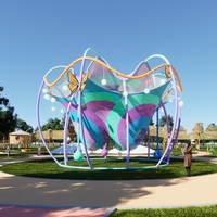 Aire de jeux en filet de crochet, équipement de jeux extérieur en corde pour parcs pour enfants, zones de jeux commerciales et sites touristiques