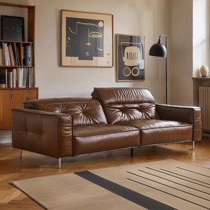 <b>Complete</b> Modern Genuine Leather Living Room <b>Set</b>-Modular Sectional <b>Bed</b> & Comfortable Cloud Couch - Product Image 3