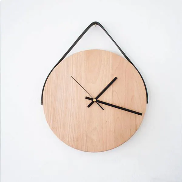 Horloge murale ronde en bois vintage, en MDF, taille personnalisée pour la décoration de jardin, la maison, décor de salle, esthétique, vente en gros,