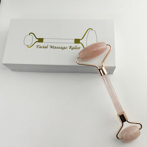 Rodillo Facial de Mármol Blanco con Caja, Hermoso Rodillo de Jade y Cuarzo Rosa con Caja, Rodillo de Masaje - Product Image 4
